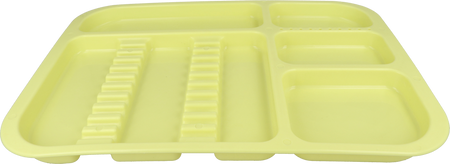 Plastic dental tray 34x24,5x2 cm (autoclavable) - yellow