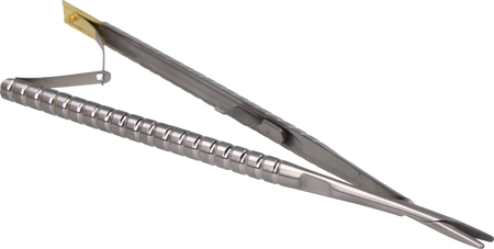 Twist micro needle holder with TC, with lock, straight - 17,5 cm (2000-60)