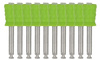 Dual-use cup prophy polisher and brush soft, green (10 pcs.)