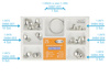 Sectional contoured metal matrices + clamp - 30 pcs set 0,035mm hard - TOR VM