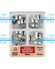 Mix set of metal sectional contoured matrices (30 pcs box) small - TOR VM