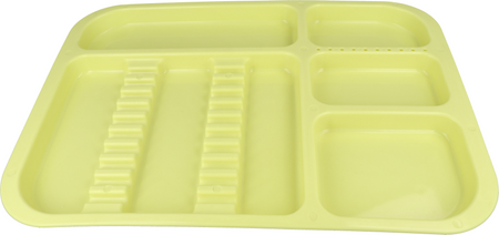 Tacka stomatologiczna 34x24,5x2 cm (plastikowa, autoklawowalna) - żółta