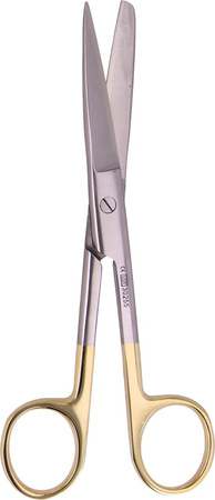 Sharp-blunt scissors with TC, straight - 14.5 cm