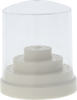 Plastic round HP bur box (for 48 burs/cutters) - white