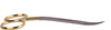 La Grange scissors with TC, double curved - 10.5 cm