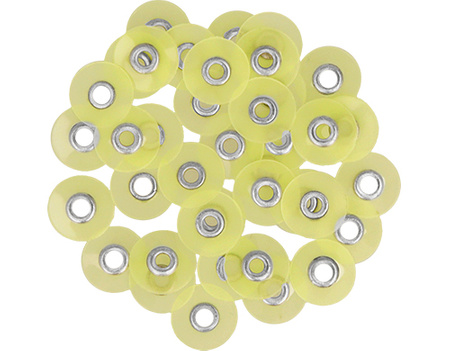 Polishing discs for S-Flex mandrel (40 pcs box) 10 mm yellow fine - TOR VM