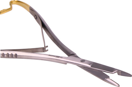 Igłotrzymacz chirurgiczny Mathieu-Olsen TC, prosty 17 cm