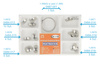 Sectional contoured metal matrices + clamp - 30 pcs set 0,050mm hard - TOR VM
