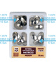 Mix set of metal sectional contoured matrices (30 pcs box) medium - TOR VM