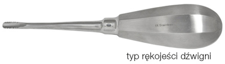 Dźwignia korzeniowa z ząbkami Lindo-Levien 2 mm