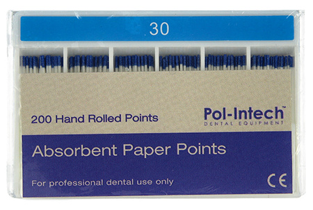 Absorbent paper points Pol-Intech (200 pcs box) - 2% 30