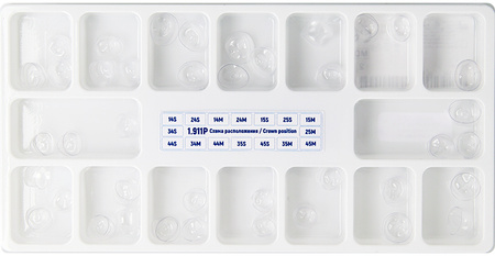 Premolar Transparent Crowns. Perfect Fit Series, 40 pcs (1.911P)